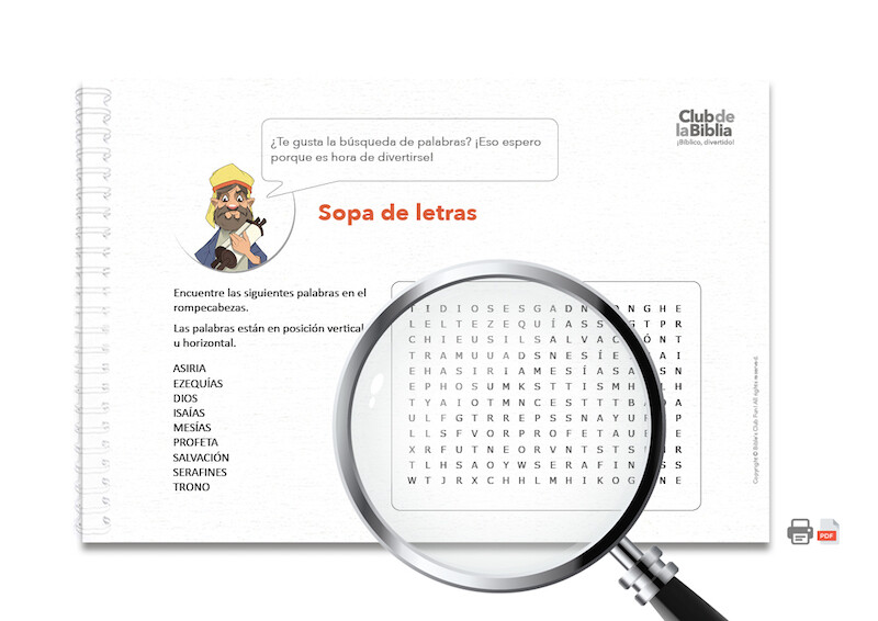 isaias 3d sopa de letras