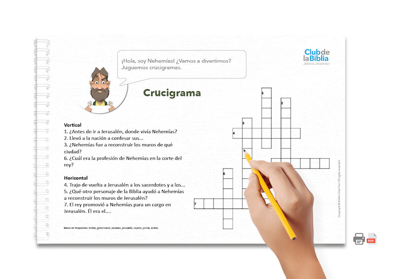 nehemias 3d crucigrama